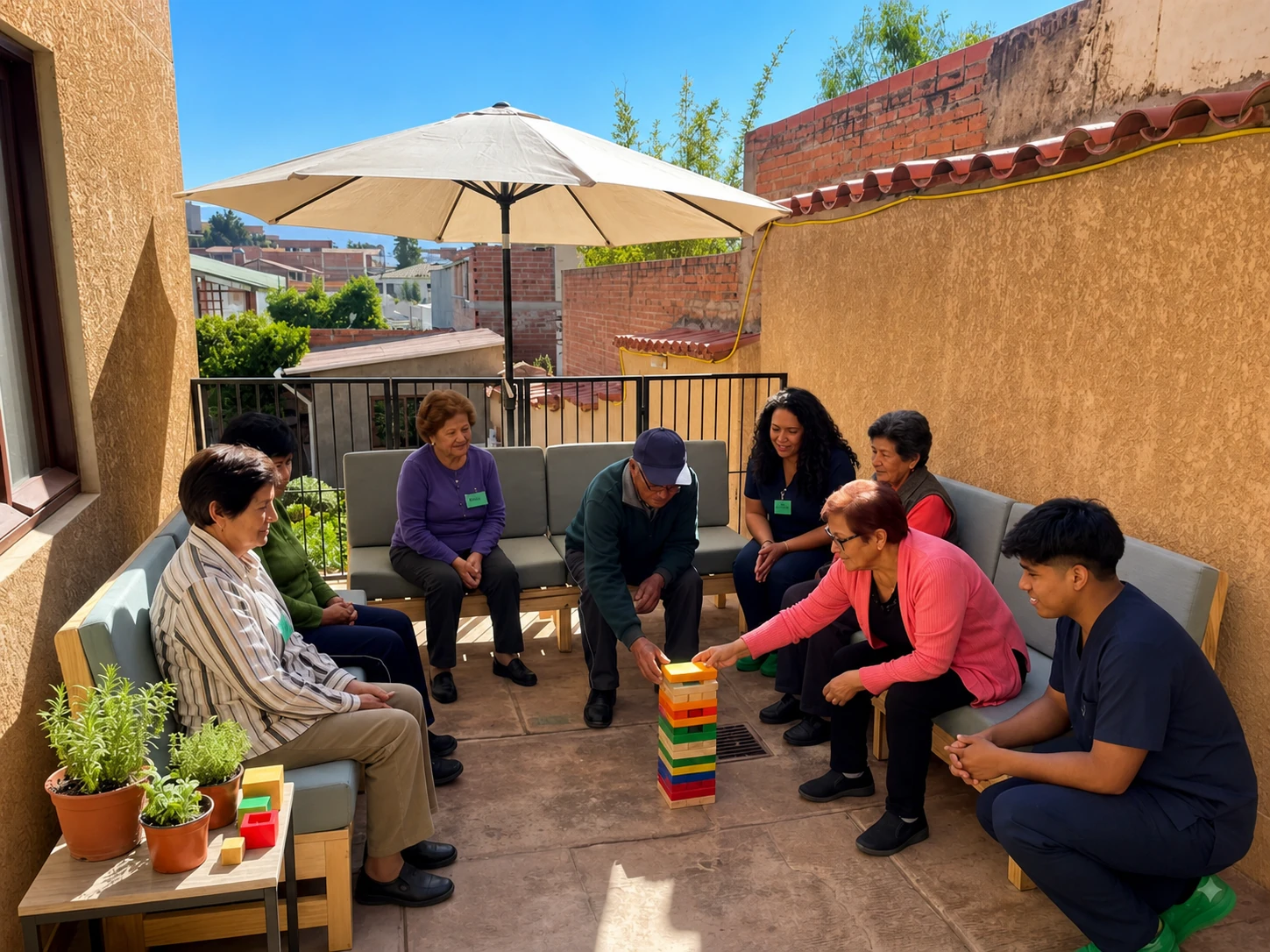 Comunidad de Lazoss de Vida compartiendo una actividad al aire libre